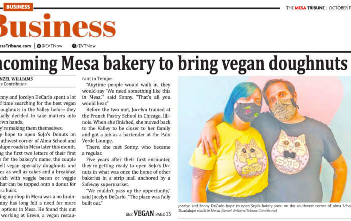 SoJo's Featured In The Mesa Tribune